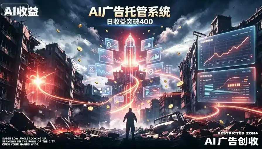 AI智能广告，全自动化运行，单日可达400+，小白新手0基础上手【揭秘】-得宝资源站