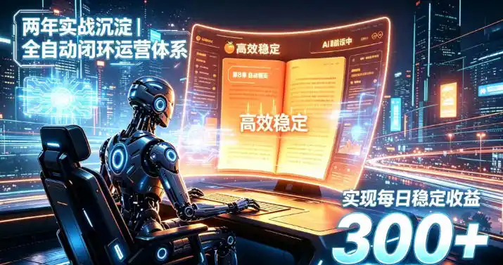 两年实战沉淀｜全自动闭环运营体系，实现每日稳定收益300+【揭秘】-得宝资源站