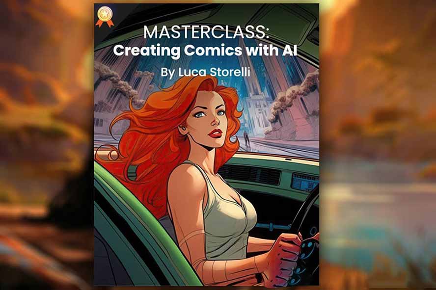 Midjourney AI漫画创作课，脚本构思、人物设计、排版合成，零基础创作完整漫画或系列插画-得宝资源站