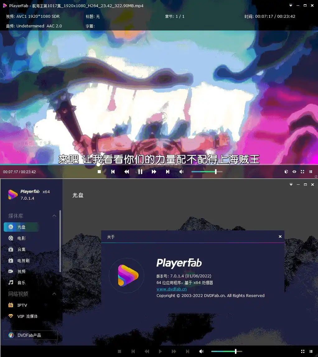DVDFab Player 7.0.5.8中文版-得宝资源站