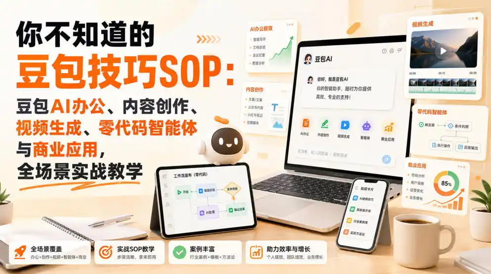 你不知道的豆包技巧SOP:豆包AI办公、内容创作、视频生成、零代码智能体与商业应用,全场景实战教学
