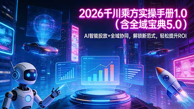 2026 千川乘方实操手册 1.0(含全域宝典 5.0-得宝资源站