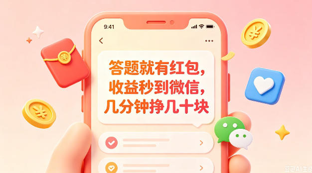 答题就有红包，收益秒到微信，几分钟挣几十块，学生党上班族宝妈都可以玩【揭秘】-得宝资源站