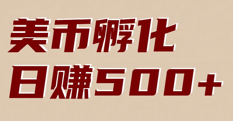 美币孵化项目：电脑全自动挂机赚美金，小白轻松上手-得宝资源站