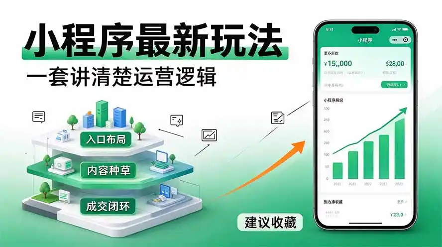 微信小程序最新玩法 四种收益来源，单日收入400+-得宝资源站