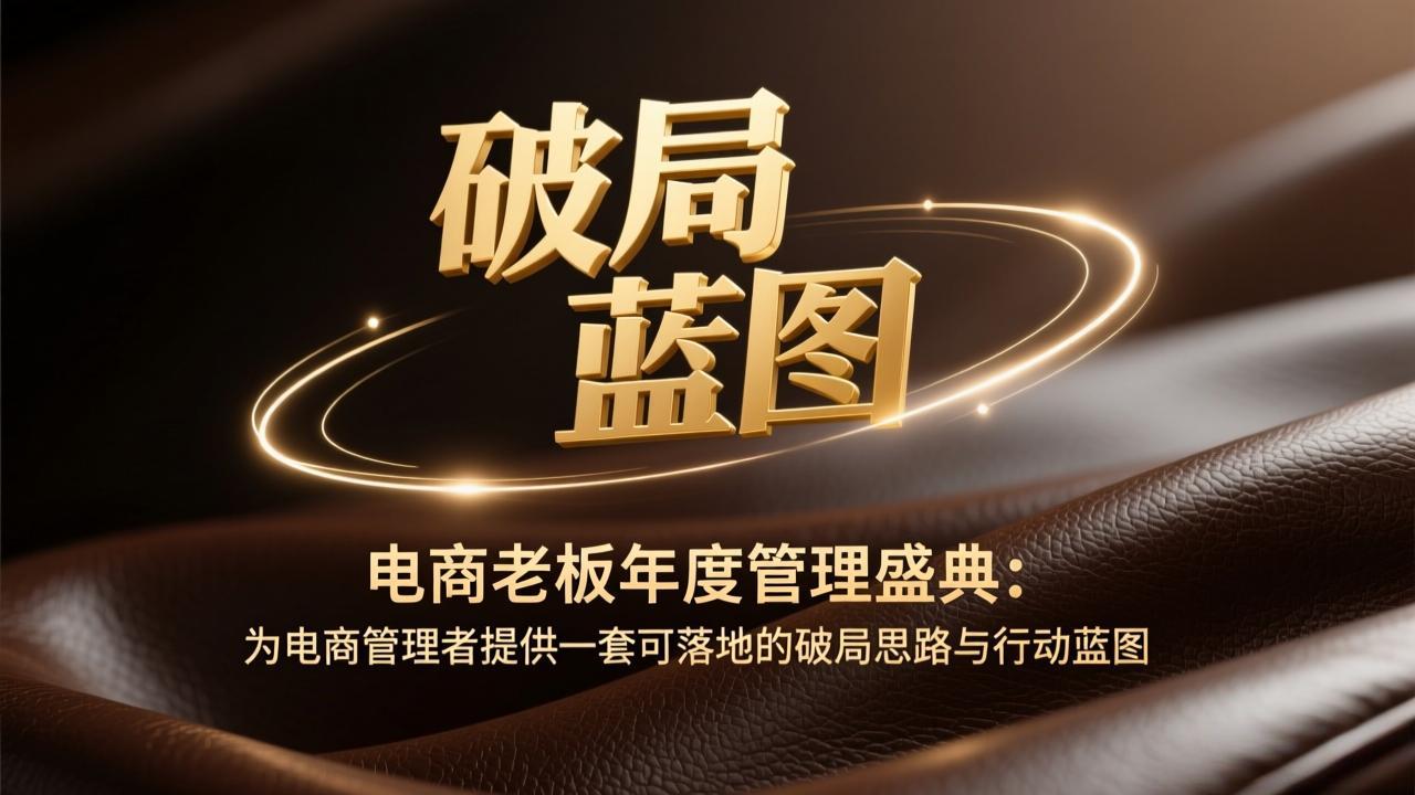 电商老板年度管理盛典：为电商管理者提供一套可落地的破局思路与行动蓝图-得宝资源站