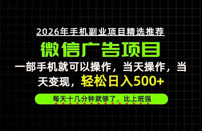 当天做当天见收益，一部手机就能操作，普通人绝对不能错过的副业项目！-得宝资源站