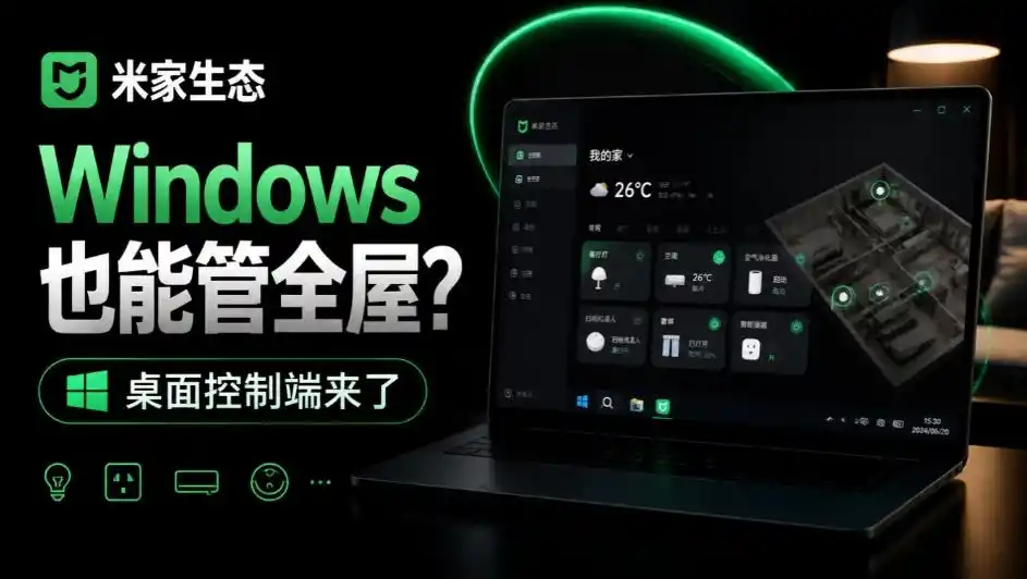 Windows电脑也能管全屋？这下真省心，米家生态桌面控制端来了，Github最新开源，MiHome-Windows-得宝资源站
