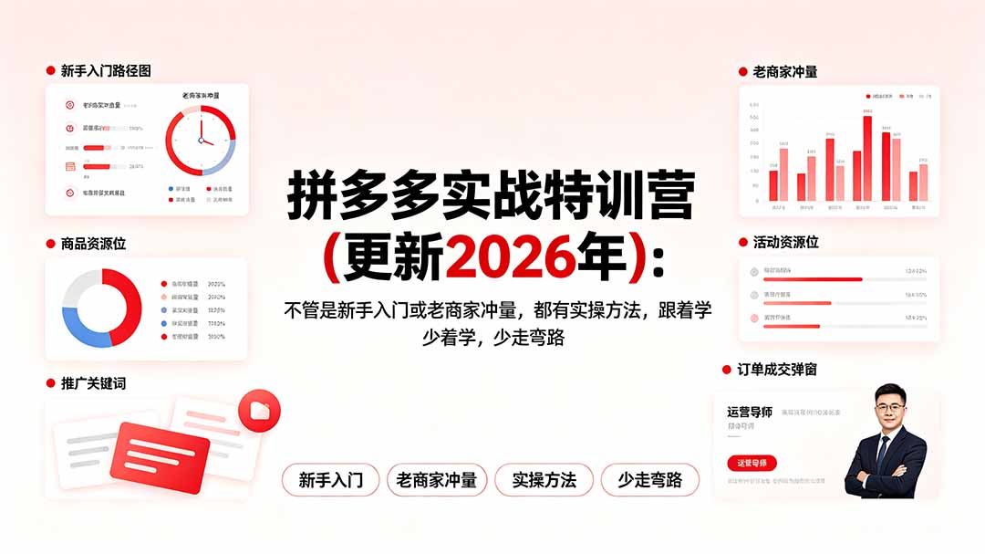拼多多实战特训营(更新2026年-得宝资源站