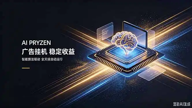 AI Pryzen 广告挂机｜24小时自动跑，日入300-500，新手零门槛-得宝资源站