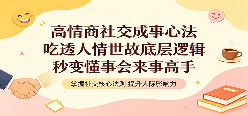 高情商社交成事心法：吃透人情世故底层逻辑，秒变懂事会来事高手-得宝资源站