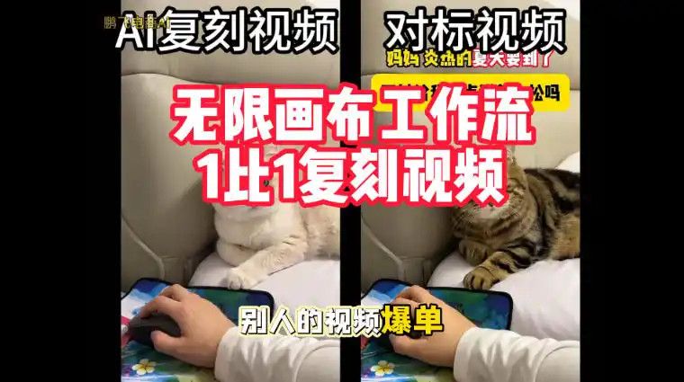 宠物带货视频复刻，无限画布工作流1比1，不用拍摄、不用布景、不用真人出镜，几分钟就能做出一条专业带货视频-得宝资源站