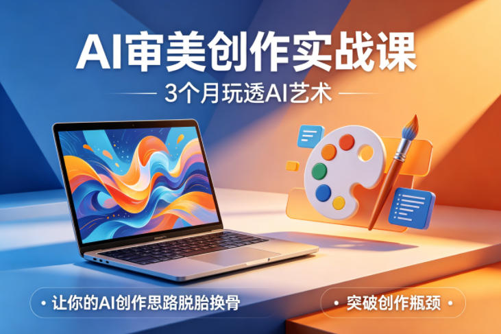 AI审美创作实战课，3个月玩透AI艺术，让你的AI创作思路脱胎换骨，突破创作瓶颈(更新0617)-得宝资源站