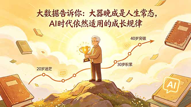 付费文章：大数据告诉你：大器晚成是人生常态，AI 时代依然适用的成长规律-得宝资源站