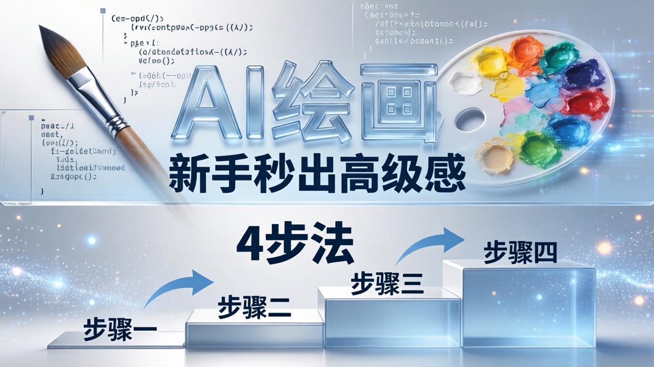 AI绘画入门别再硬磕了！即梦4步法：万能提示词公式+BRTR框架，新手秒出高级感-得宝资源站