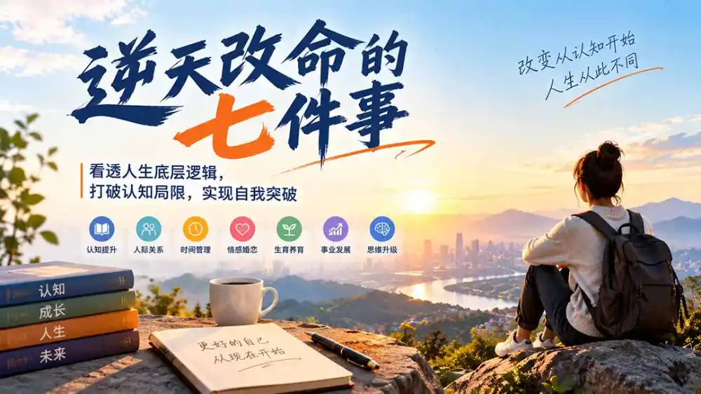 付费文章：逆天改命的七件事，看透人生底层逻辑，打破认知局限，实现自我突破-得宝资源站