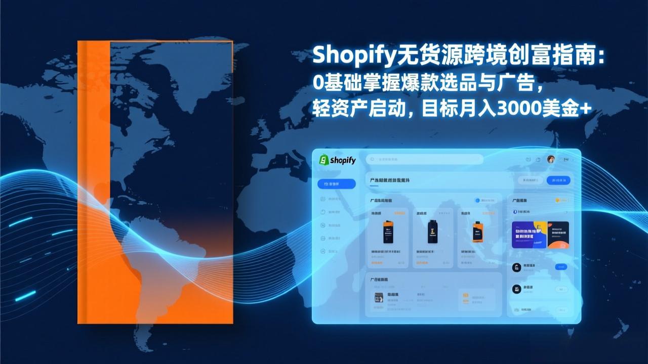 Shopify爆款打法实战：从选品到广告投放，复制爆款模型，驱动独立站月销售额破万刀-得宝资源站