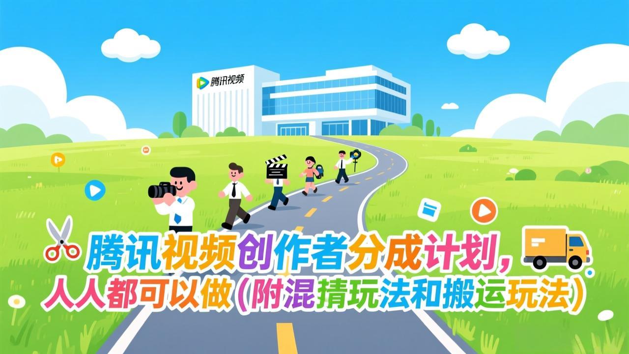 腾讯视频创作者分成计划，人人都可以做(附混剪玩法和搬运玩法-得宝资源站