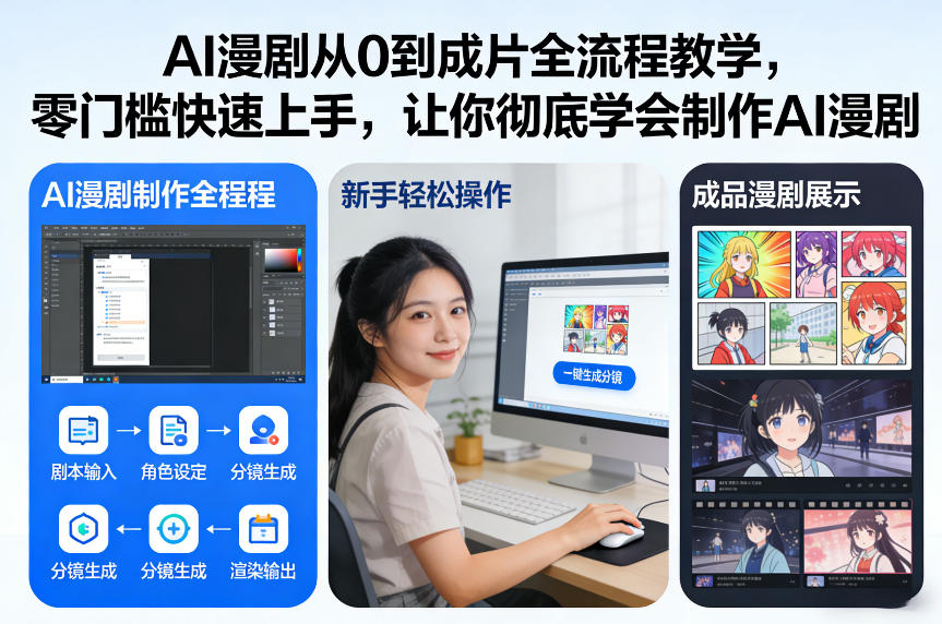 AI漫剧从0到成片全流程教学，零门槛快速上手，让你彻底学会制作AI漫剧【保姆级教程】-得宝资源站