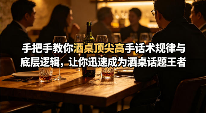 付费文章：手把手教你酒桌顶尖高手话术规律与底层逻辑，让你迅速成为酒桌话题王者(二十年全网独家经验分享)-得宝资源站