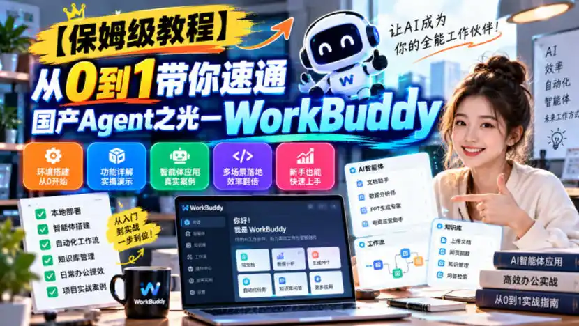 【保姆级教程】从0到1带你速通国产Agent之光—WorkBuddy【文档】-得宝资源站