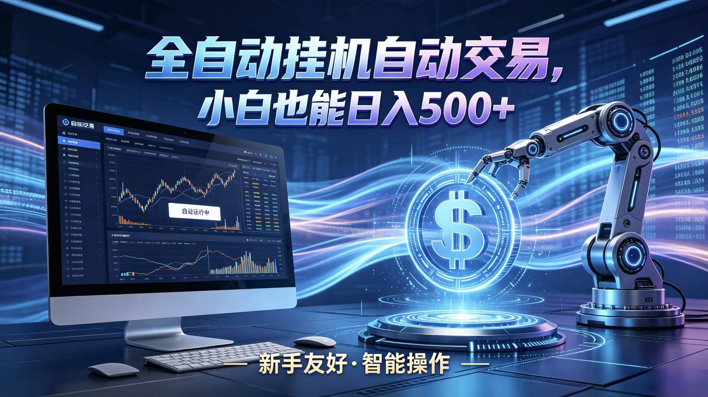全新智能化交易助手，傻瓜式操作，小白也能快速上手，轻松实现日入500+-得宝资源站