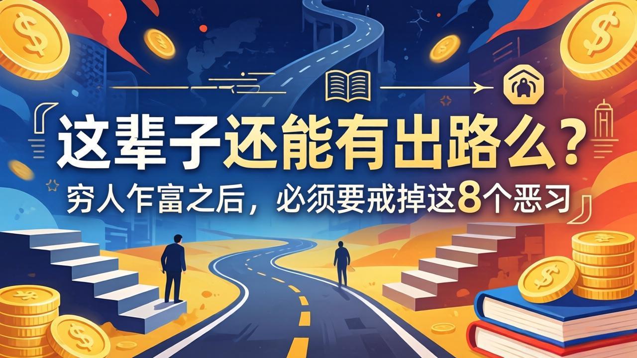 关于人生两篇付费文章【这辈子还能有出路么？】【穷人乍富之后，必须要戒掉这8个恶习】-得宝资源站