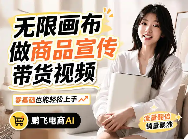 不用模特不用拍，AI生成电商带货视频｜无限画布从0到1搭建教程，全程实操演示，新手也能跟着落地-得宝资源站