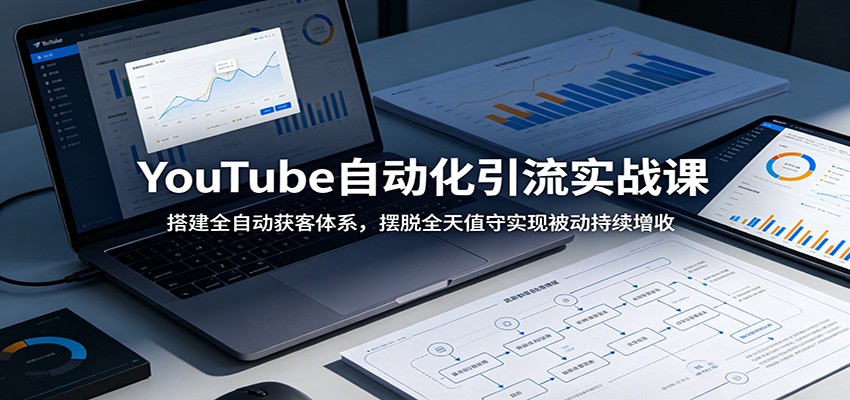 YouTube自动化引流实战课：搭建全自动获客体系，摆脱全天值守实现被动持续增收-得宝资源站