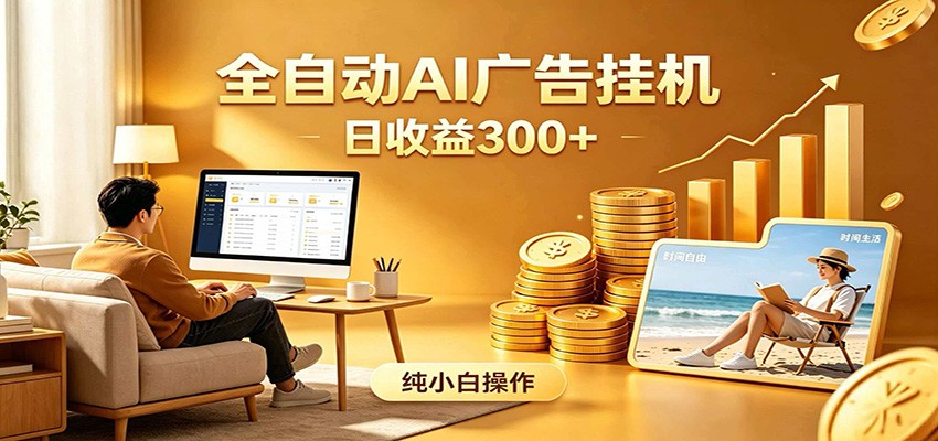 AI风口项目，全程解放双手，后台自动运行赚取收益，每天稳定收益300+-得宝资源站