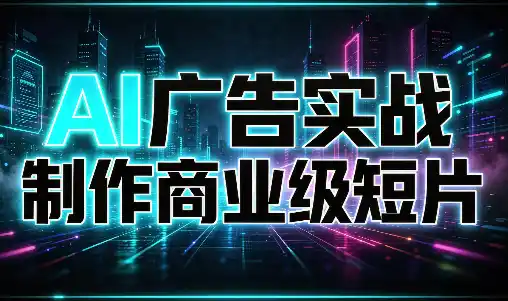 AI广告实战制作商业级短片-得宝资源站