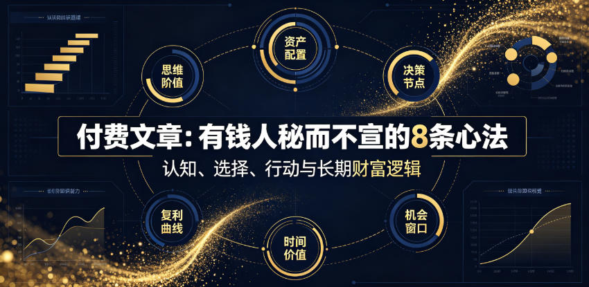 付费文章：有钱人秘而不宣的8条心法-得宝资源站