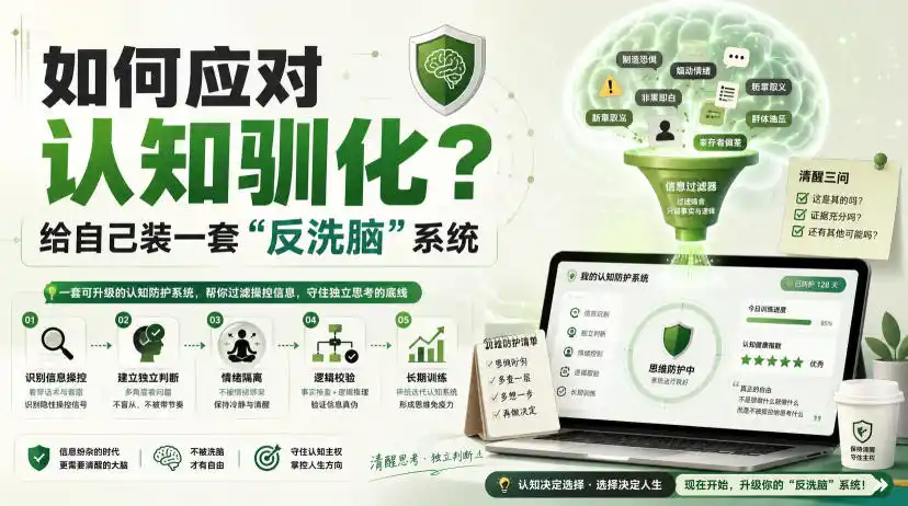 付费文章：如何应对认知驯化？给自己装一套“反洗脑”系统-得宝资源站