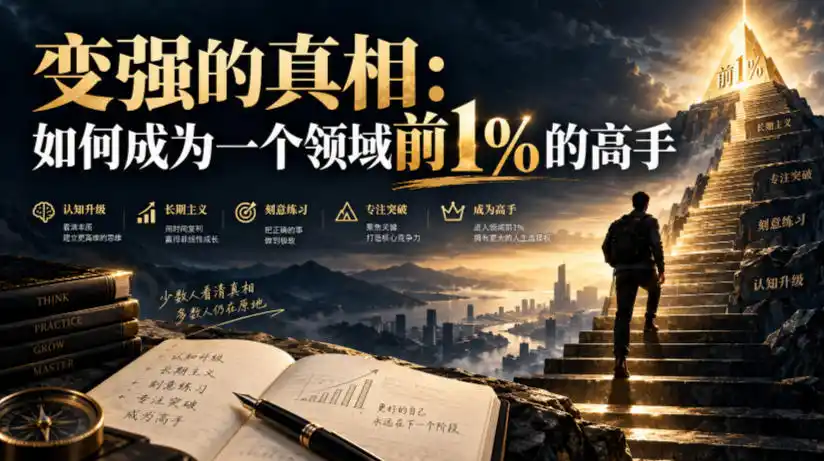 付费文章：变强的真相：如何成为一个领域前1%的高手-得宝资源站
