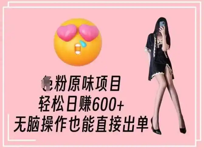 男粉原味项目，轻松日赚800+，无脑操作也能直接出单【揭秘】-得宝资源站