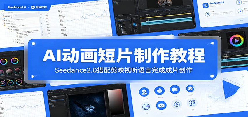 AI动画短片制作教程：Seedance2.0搭配剪映视听语言完成成片创作-得宝资源站