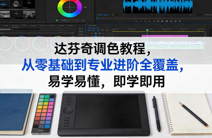 达芬奇调色教程，从零基础到专业进阶全覆盖，易学易懂，即学即用-得宝资源站