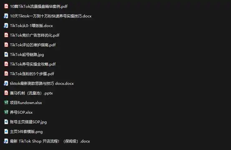 2026TikTok海外掘金实战课——养号SOP+爆款公式+选品测款+广告投流+Shop开店，跑通海外运营全链路-得宝资源站