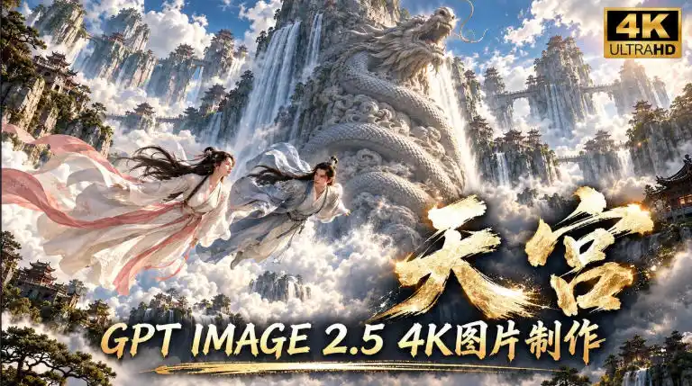 GPT Image 2.5实测！4K到底多清楚？皮肤、手指、修图与天宫场景全面测试-得宝资源站