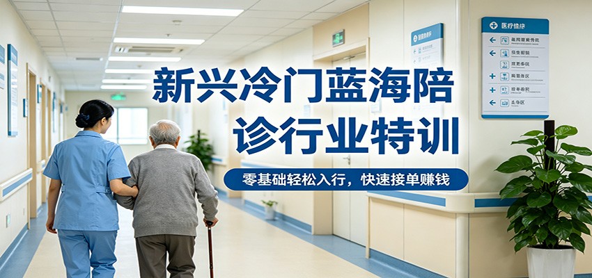 新兴冷门蓝海陪诊行业特训，零基础轻松入行，快速接单赚钱-得宝资源站