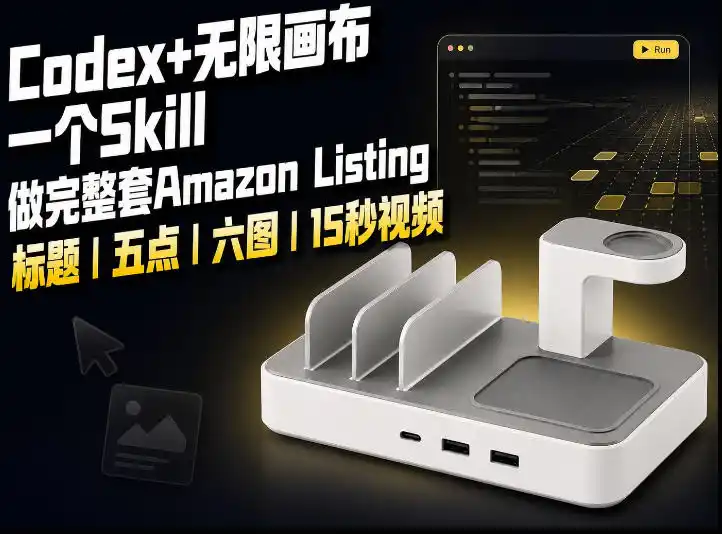 我用一个Codex Skill做完Amazon Listing：标题、五点、六图和视频全流程