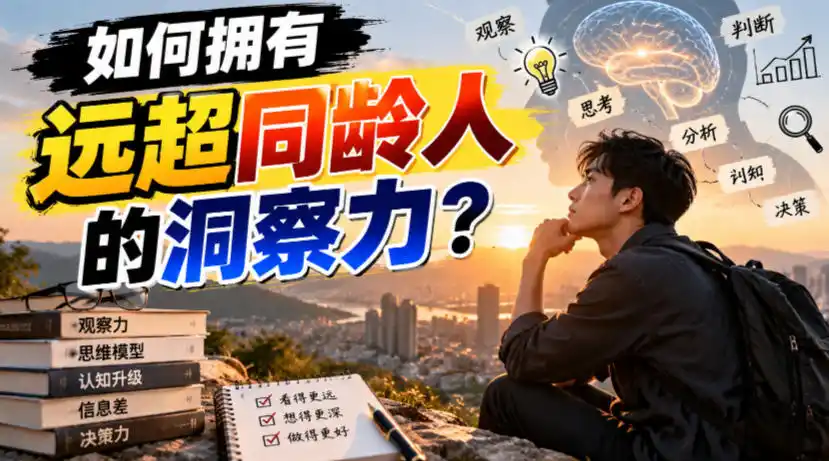 付费文章：如何拥有远超同龄人的洞察力？-得宝资源站