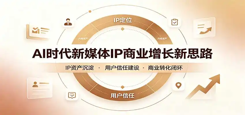 AI时代新媒体IP商业增长新思路：摒弃复杂运营套路，用极简思维打通获客路径-得宝资源站